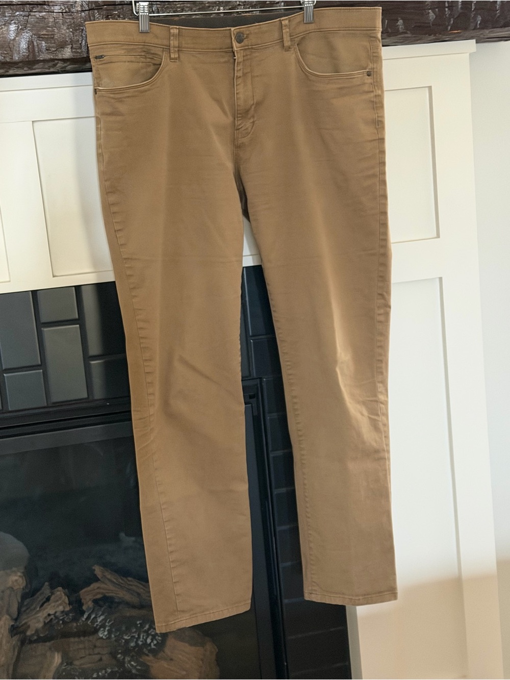 English Laundry Men’s 40x34 Tan 5-Pocket Stretch Pants Straight Leg
